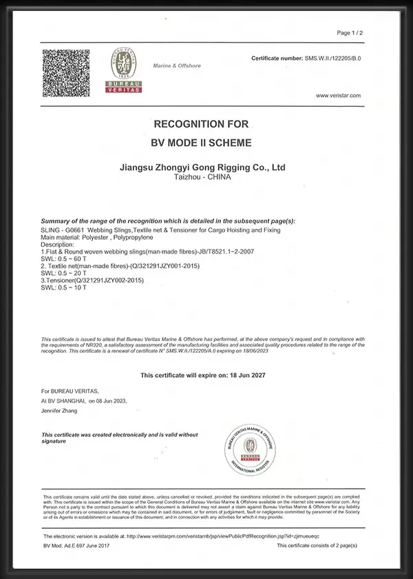 BV-Certificate